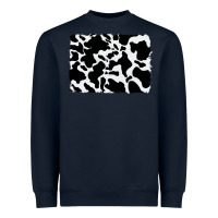 Navy distressed cowhide pattern Heavyweight Sweatshirt - RanaPortraitStore