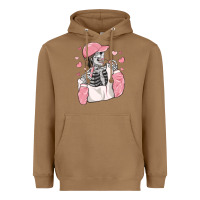Toasted Coconut skeleton girl valentine's day Heavyweight Hoodie - MaliasSmallBusiness