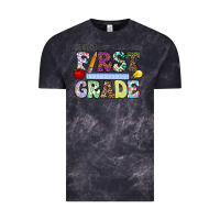 Cloud Black hellofirstgrade Vintage Tee - CowhideDigitalArt