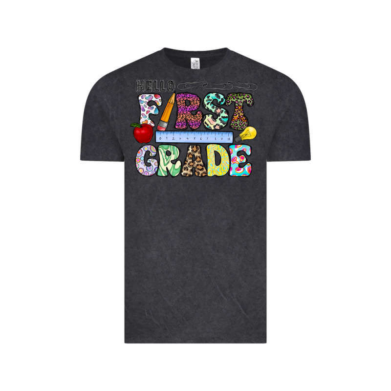 Hellofirstgrade Vintage Tee by CowhideDigitalArt | Teevron