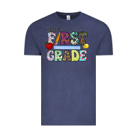 Vintage Denim hellofirstgrade Vintage Tee - CowhideDigitalArt