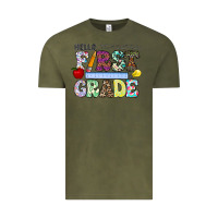 Vintage Olive hellofirstgrade Vintage Tee - CowhideDigitalArt