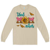 Mushroom tired mom vibes Long Sleeve Tee - AdoDesignShop