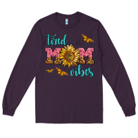 Plum tired mom vibes Long Sleeve Tee - AdoDesignShop