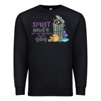 Black spirit animal raccoon Premium Sweatshirt - MaliasSmallBusiness