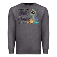 Charcoal Heather spirit animal raccoon Premium Sweatshirt - MaliasSmallBusiness
