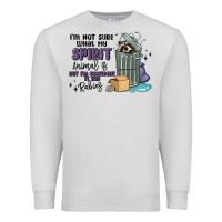 Dove Grey spirit animal raccoon Premium Sweatshirt - MaliasSmallBusiness
