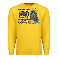 Lemon spirit animal raccoon Premium Sweatshirt - MaliasSmallBusiness