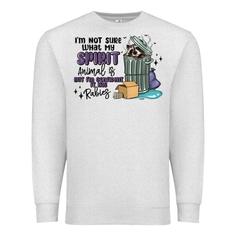Spirit Animal Raccoon Premium Sweatshirt by MaliasSmallBusiness | Teevron