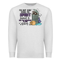 Oatmeal Heather spirit animal raccoon Premium Sweatshirt - MaliasSmallBusiness