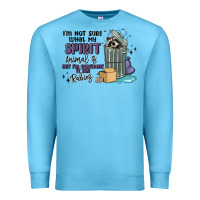 Ocean Blue spirit animal raccoon Premium Sweatshirt - MaliasSmallBusiness