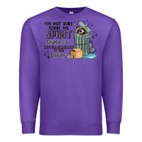 Purple spirit animal raccoon Premium Sweatshirt - MaliasSmallBusiness