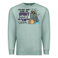 Seafoam spirit animal raccoon Premium Sweatshirt - MaliasSmallBusiness