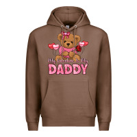 Chestnut my valentine is my daddy Premium Hoodie - LillyAllenDesigns