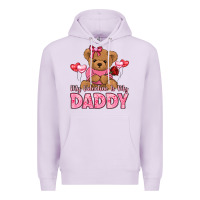 Lilac my valentine is my daddy Premium Hoodie - LillyAllenDesigns