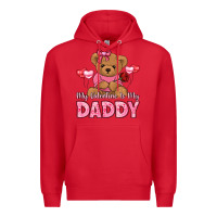 Red my valentine is my daddy Premium Hoodie - LillyAllenDesigns