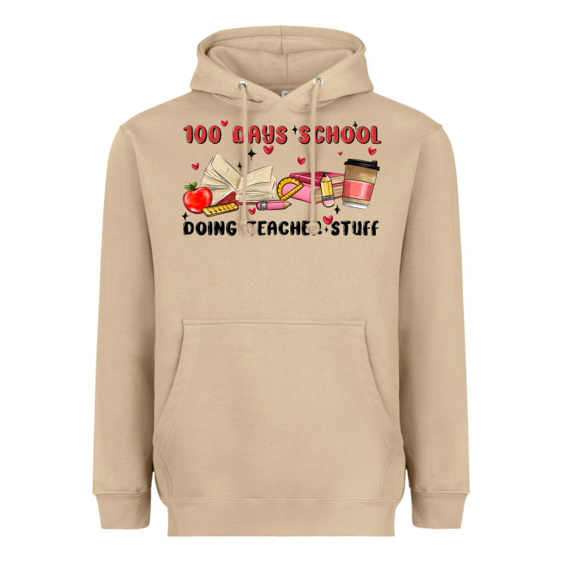 100 Days School Heavyweight Hoodie by MaliasSmallBusiness | Teevron