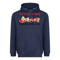 Navy 100 days school Heavyweight Hoodie - MaliasSmallBusiness