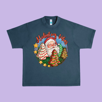 Holiday Vibes Urban Heavy Tee Designed By Fadigitalartstudio