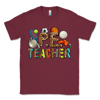 Burgundy pe teacher Classic Tee - AdoDesignShop