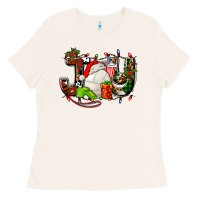 Bone joy with volleyball and santa's hat Ladies Tee - AdoDesignShop