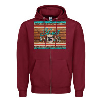 Burgundy show mom aztec cowhide leopard heifer Zipper Hoodie - Artiststas