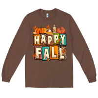 Chestnut happy fall Long Sleeve Tee - Artiststas
