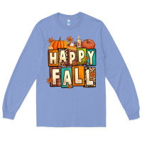 Colony Blue happy fall Long Sleeve Tee - Artiststas