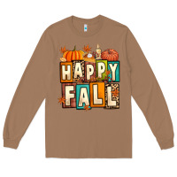 Toasted Coconut happy fall Long Sleeve Tee - Artiststas