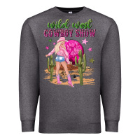 Charcoal Heather wild west cowboy show Premium Sweatshirt - NancyCooperArtShop