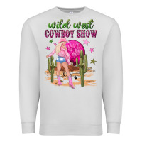 Dove Grey wild west cowboy show Premium Sweatshirt - NancyCooperArtShop