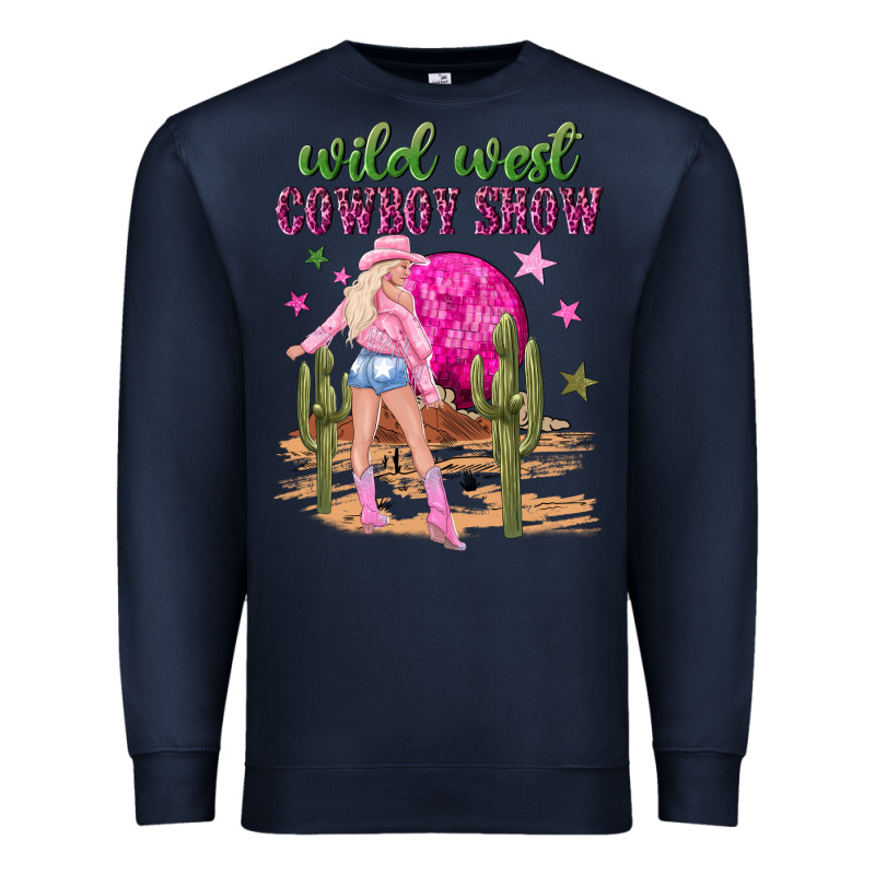 Wild West Cowboy Show Premium Sweatshirt by NancyCooperArtShop | Teevron