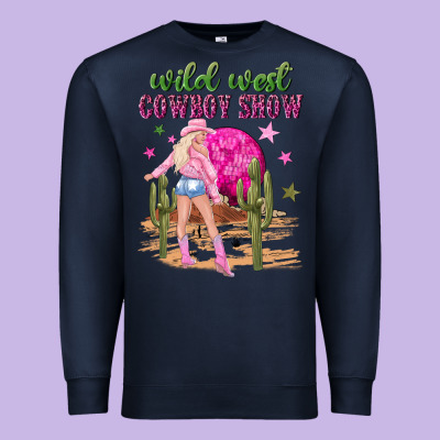 Wild West Cowboy Show Premium Sweatshirt Designed By Nancycooperartshop