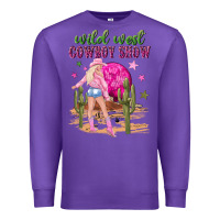 Purple wild west cowboy show Premium Sweatshirt - NancyCooperArtShop