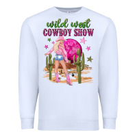 White wild west cowboy show Premium Sweatshirt - NancyCooperArtShop
