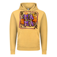 Vintage Mustard basketball mama with leopard Vintage Hoodie - Zillion Design Studio