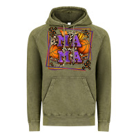 Vintage Olive basketball mama with leopard Vintage Hoodie - Zillion Design Studio
