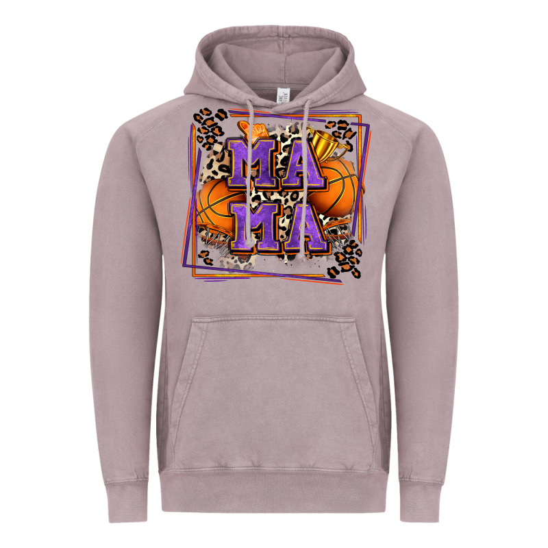 Basketball Mama With Leopard Vintage Hoodie by Zillion Design Studio | Teevron
