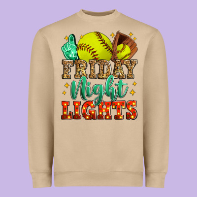 Friday Night Lights Softball Heavyweight Sweatshirt Designed By Zillion Design Studio