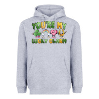 Heather Grey you're my lucky charm Heavyweight Hoodie - MaliasSmallBusiness