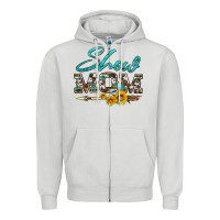 Dove Grey show mom aztec cowhide sunflower and arrow Zipper Hoodie - Artiststas