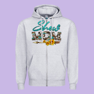 Show Mom Aztec Cowhide Sunflower And Arrow Zipper Hoodie Designed By Artiststas