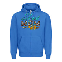 True Royal show mom aztec cowhide sunflower and arrow Zipper Hoodie - Artiststas