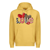 Antique Gold love Premium Hoodie - LillyAllenDesigns