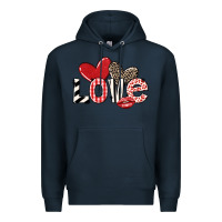 Navy love Premium Hoodie - LillyAllenDesigns