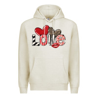 Oatmeal Heather love Premium Hoodie - LillyAllenDesigns