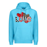 Ocean Blue love Premium Hoodie - LillyAllenDesigns