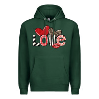 Sports Green love Premium Hoodie - LillyAllenDesigns