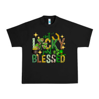 Black Not lucky just blessed st. patricks day Urban Heavy Tee - Neo Western
