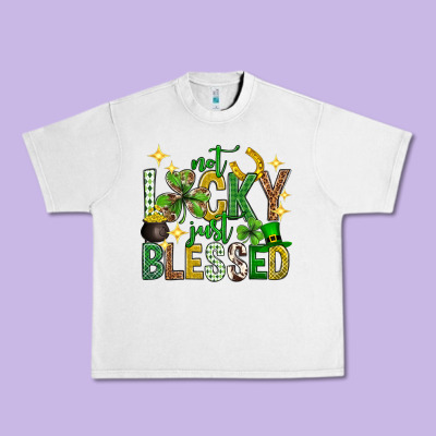 Not Lucky Just Blessed St. Patricks Day Urban Heavy Tee Designed By Neo Western